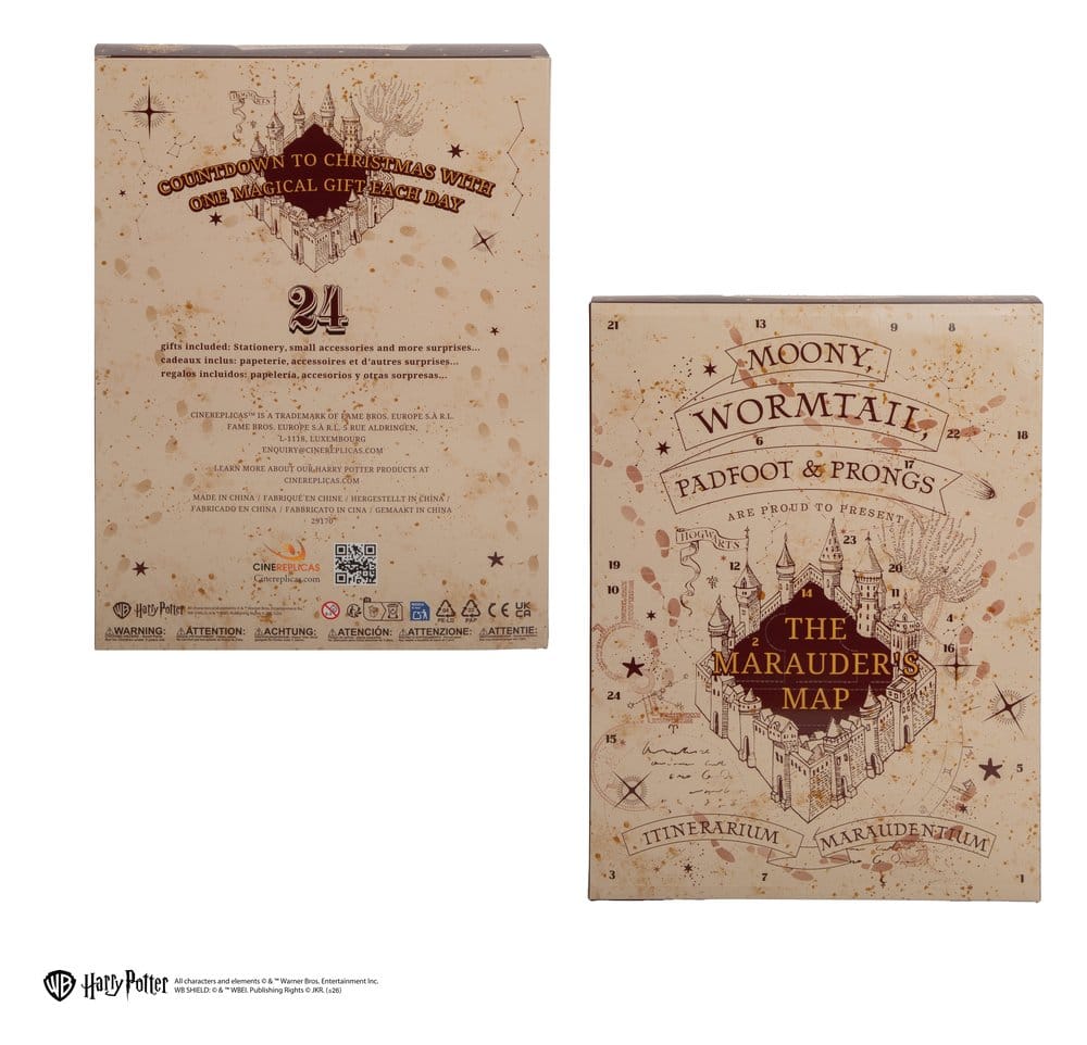Harry Potter Advent Calendar Marauder's Map New Edition 2026