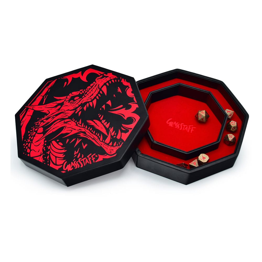 CritStones Arena Dice Tray Red Dragon