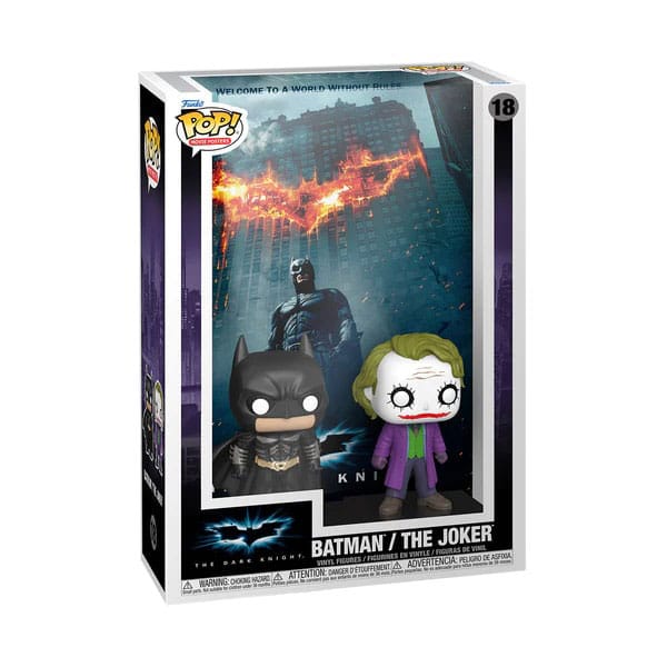 DC POP! Movie Poster & Figure The Dark Knight 9 cm