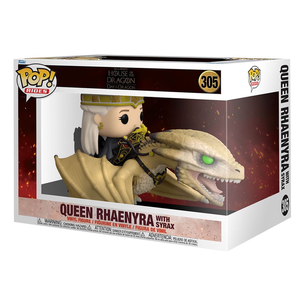 Pop! Game of Thrones: House of the Dragon: Rides Super Deluxe Vinyl Figure Rhaenyra w/ Syrax 15 cm