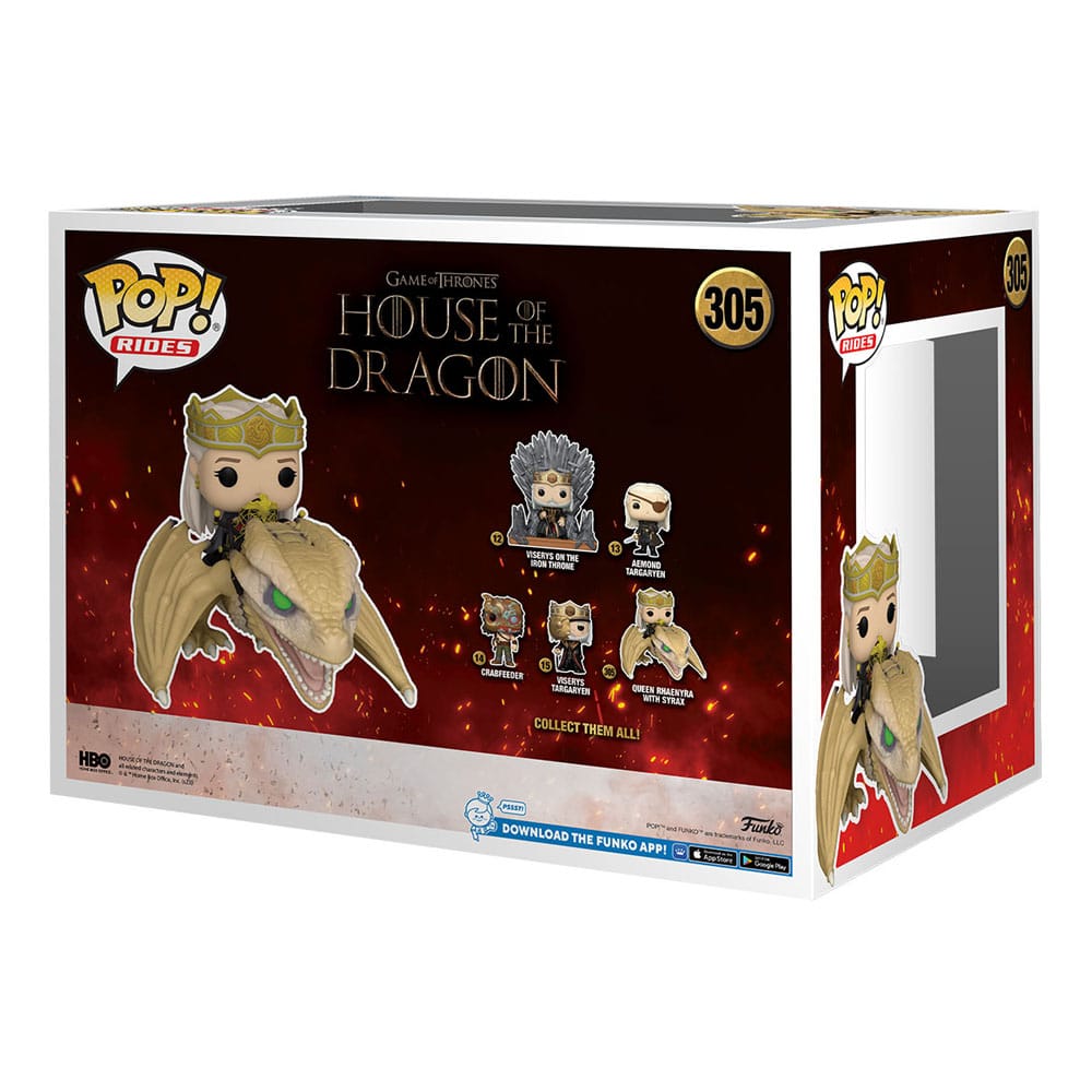 Pop! Game of Thrones: House of the Dragon: Rides Super Deluxe Vinyl Figure Rhaenyra w/ Syrax 15 cm