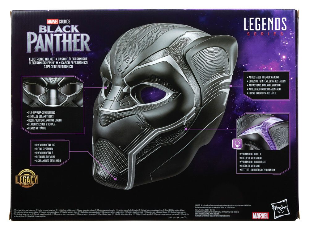 Marvel: Black Panther Marvel Legends Series Electronic Helmet Black Panther Hasbro