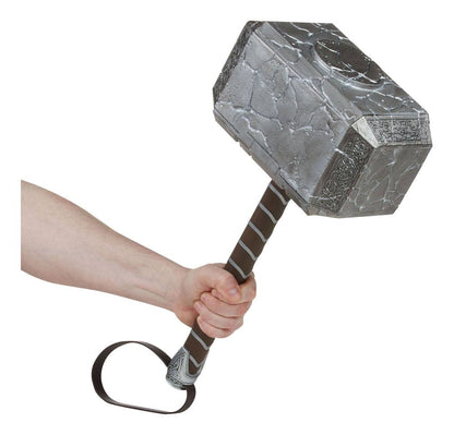 Marvel: Thor Love and Thunder Marvel Legends 1/1 Mighty Thor Mjolnir Premium Electronic Hasbro Roleplay Hammer 49 cm