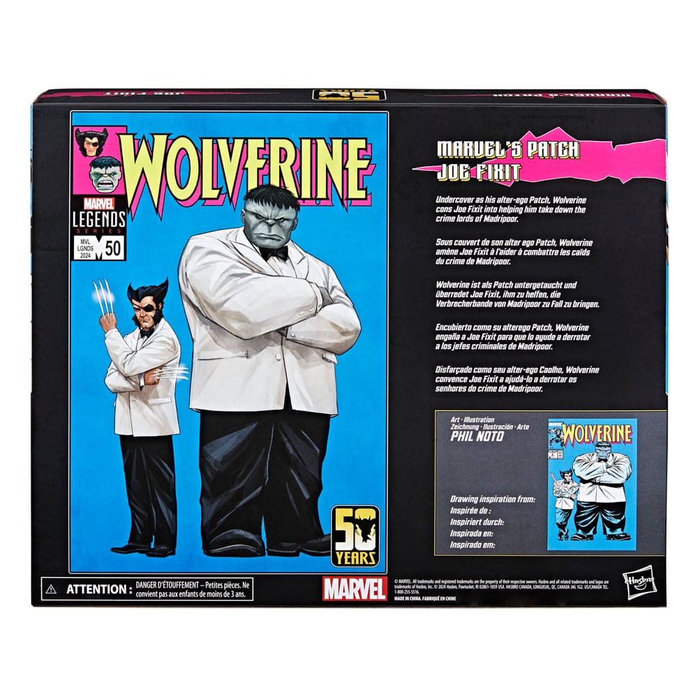 Marvel: Wolverine 50th Anniversary Marvel Legends Action Figure 2-Pack Marvel's Patch & Joe Fixit 15 cm