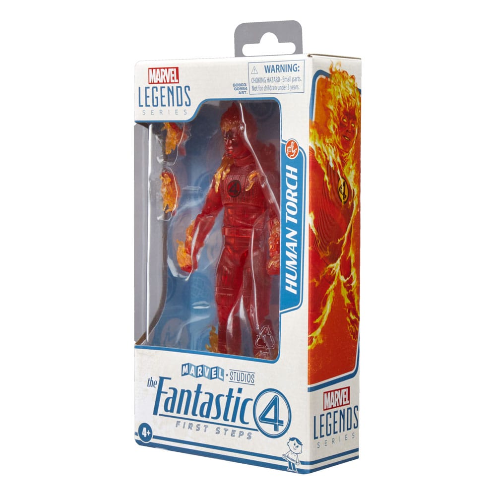 Marvel: I Fantastici 4 First Steps Marvel Legends Action Figure Silver Surfer 15 cm First Steps Marvel Legends Action Figure Human Torch 15 cm