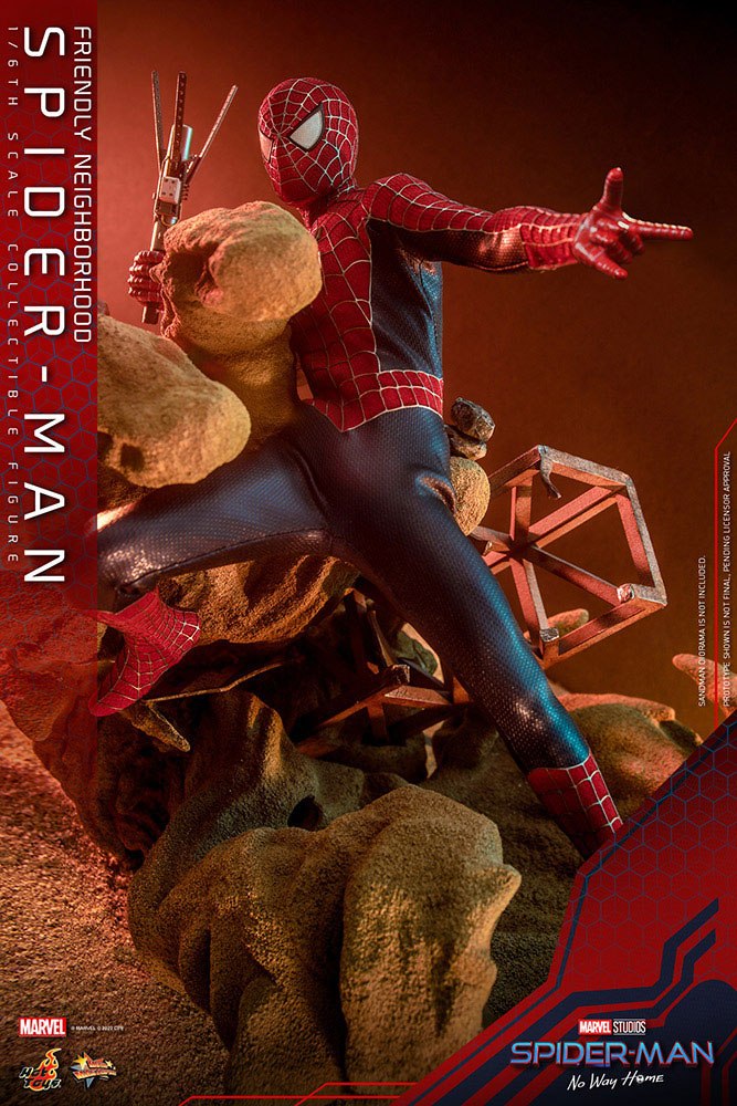 Marvel: Spider-Man No Way Home Movie Masterpiece Action Figure 1/6 Friendly Neighborhood Spider-Man 30 cm