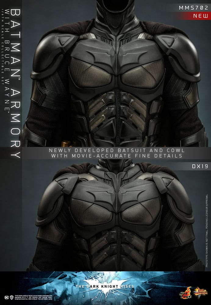 DC Comics: The Dark Knight Rises Movie Masterpiece Action Figures & Diorama 1/6 Batman Armory with Bruce Wayne 30 cm