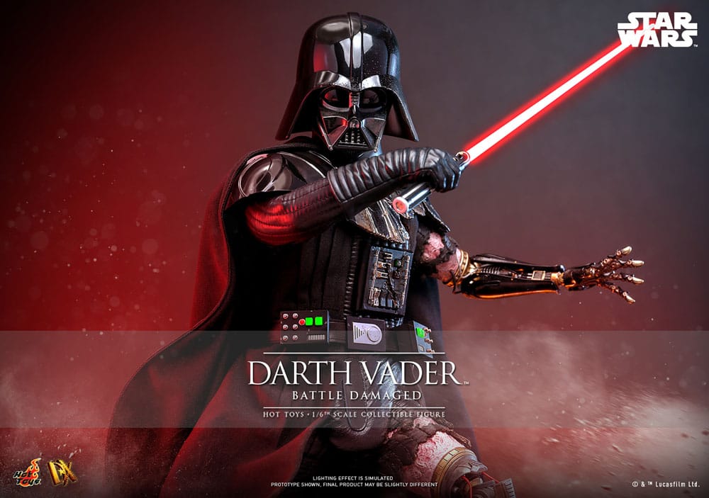 Star Wars: Action Figure 1/6 Darth Vader (Battle Damaged) 35 cm