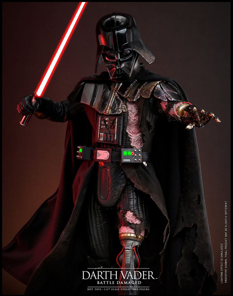 Star Wars: Action Figure 1/6 Darth Vader (Battle Damaged) 35 cm