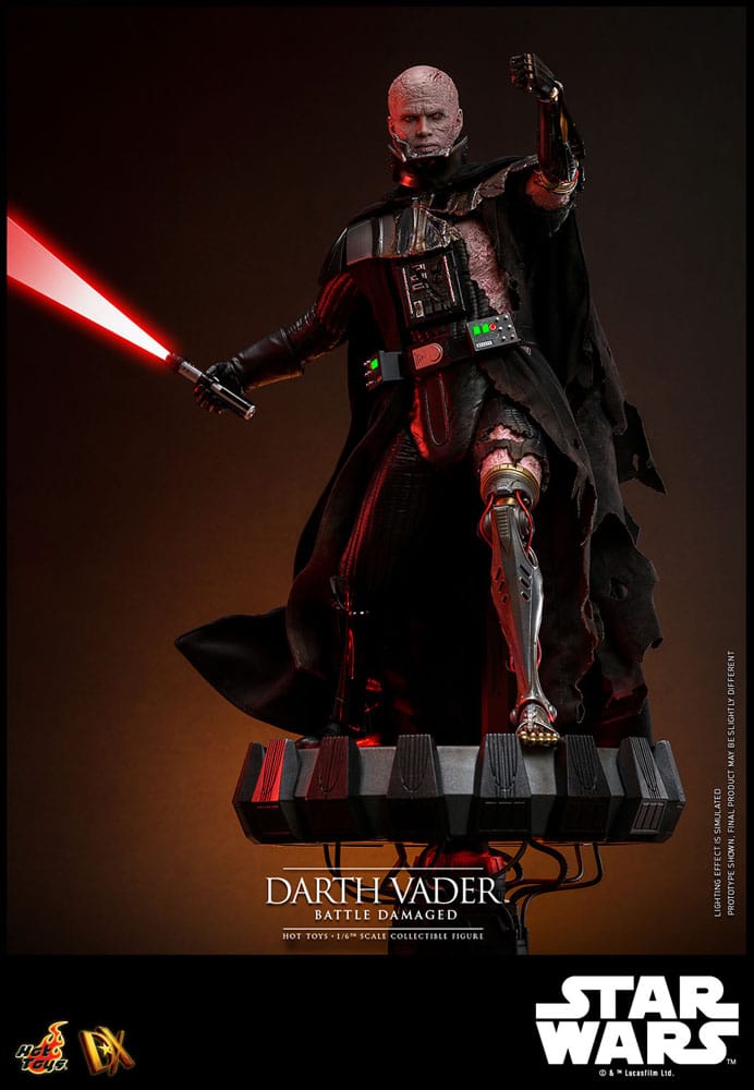 Star Wars: Action Figure 1/6 Darth Vader (Battle Damaged) 35 cm