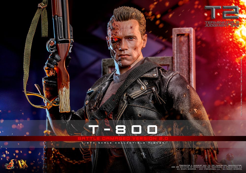 Terminator: Movie Masterpiece Action Figure 1/6 T-800 Battle Damaged Version 2.0 32 cm