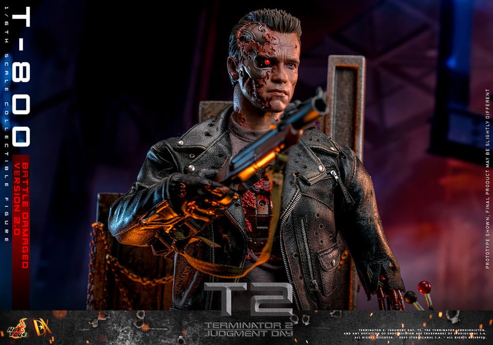 Terminator: Movie Masterpiece Action Figure 1/6 T-800 Battle Damaged Version 2.0 32 cm