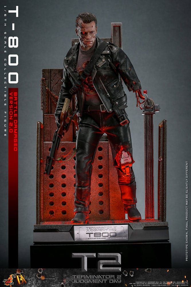 Terminator: Movie Masterpiece Action Figure 1/6 T-800 Battle Damaged Version 2.0 32 cm