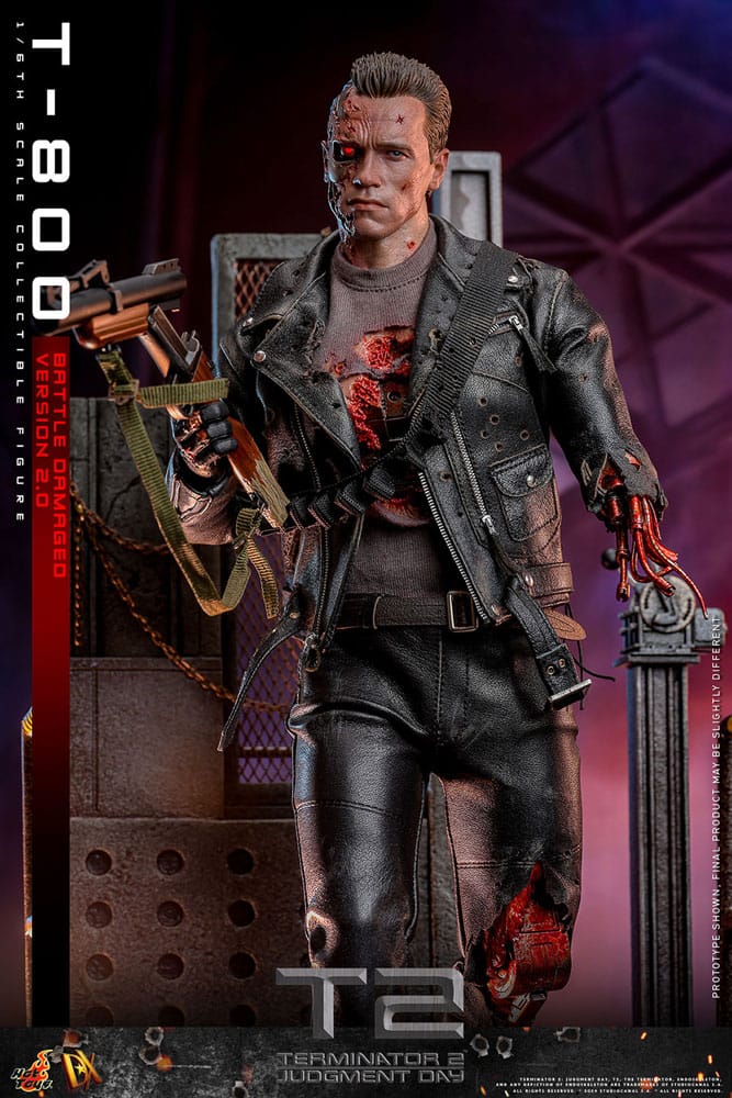 Terminator: Movie Masterpiece Action Figure 1/6 T-800 Battle Damaged Version 2.0 32 cm