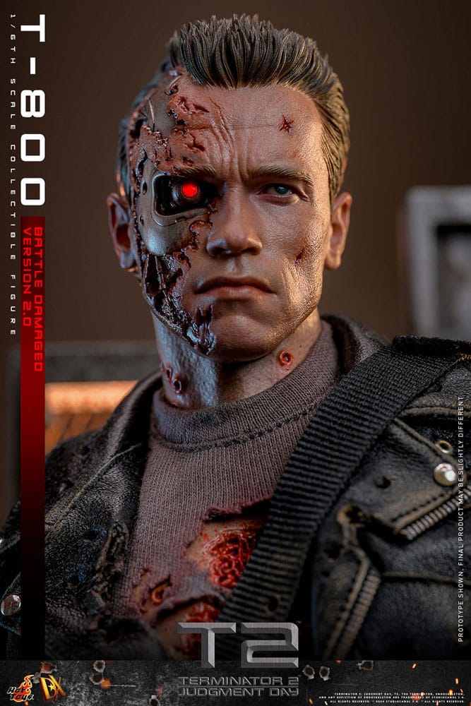 Terminator: Movie Masterpiece Action Figure 1/6 T-800 Battle Damaged Version 2.0 32 cm