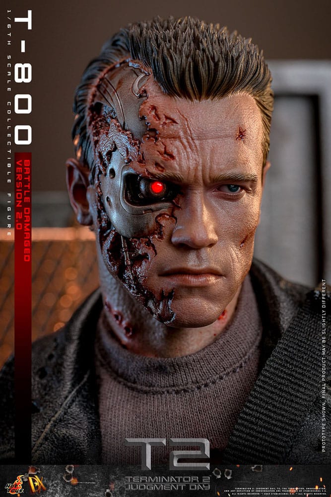 Terminator: Movie Masterpiece Action Figure 1/6 T-800 Battle Damaged Version 2.0 32 cm