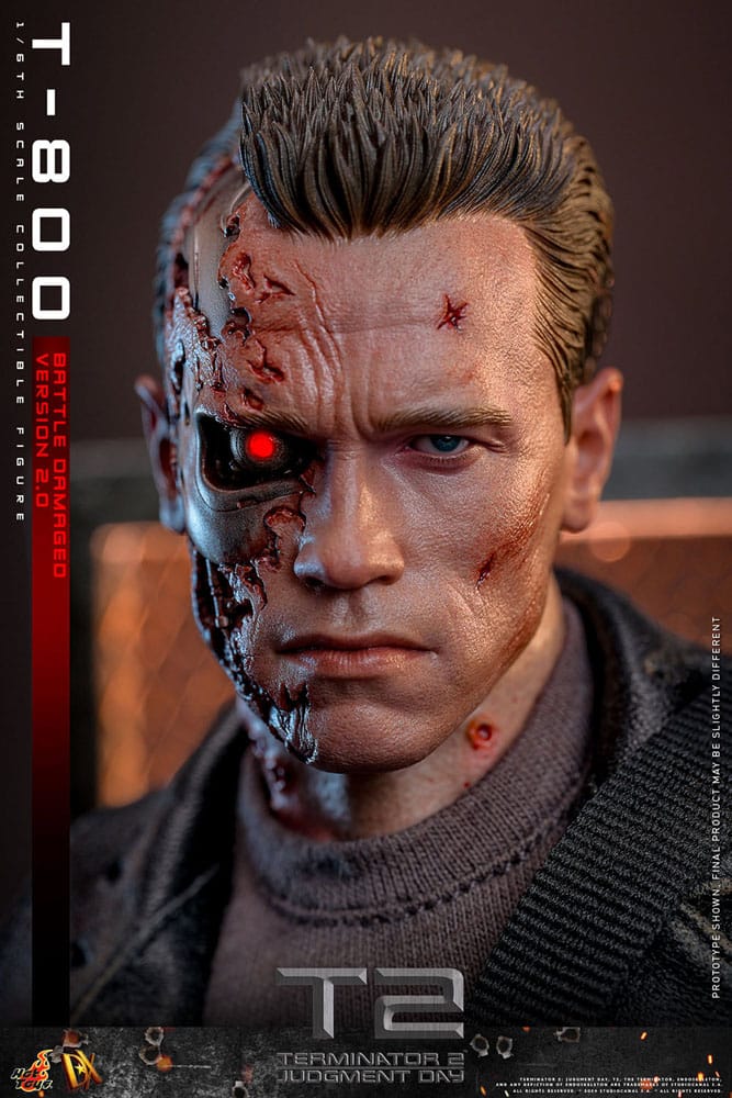 Terminator: Movie Masterpiece Action Figure 1/6 T-800 Battle Damaged Version 2.0 32 cm