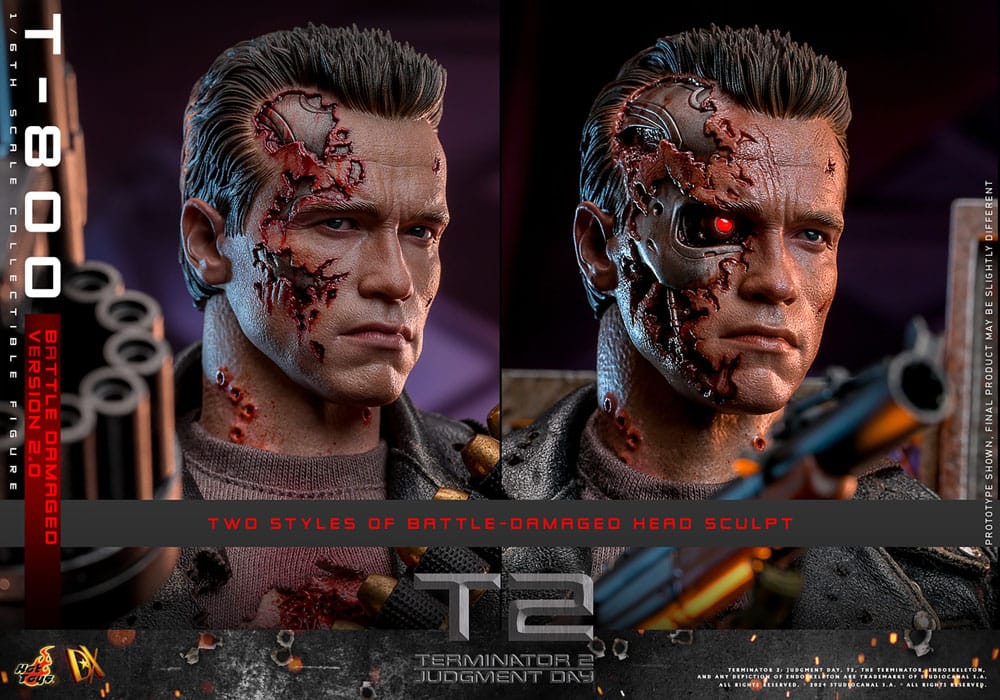 Terminator: Movie Masterpiece Action Figure 1/6 T-800 Battle Damaged Version 2.0 32 cm