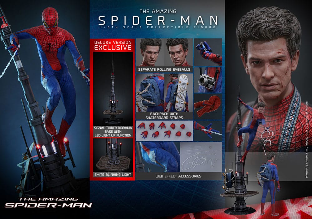 Marvel: The Amazing Spider-Man Movie Masterpiece Action Figure 1/6 Spider-Man (Deluxe Version) 30 cm