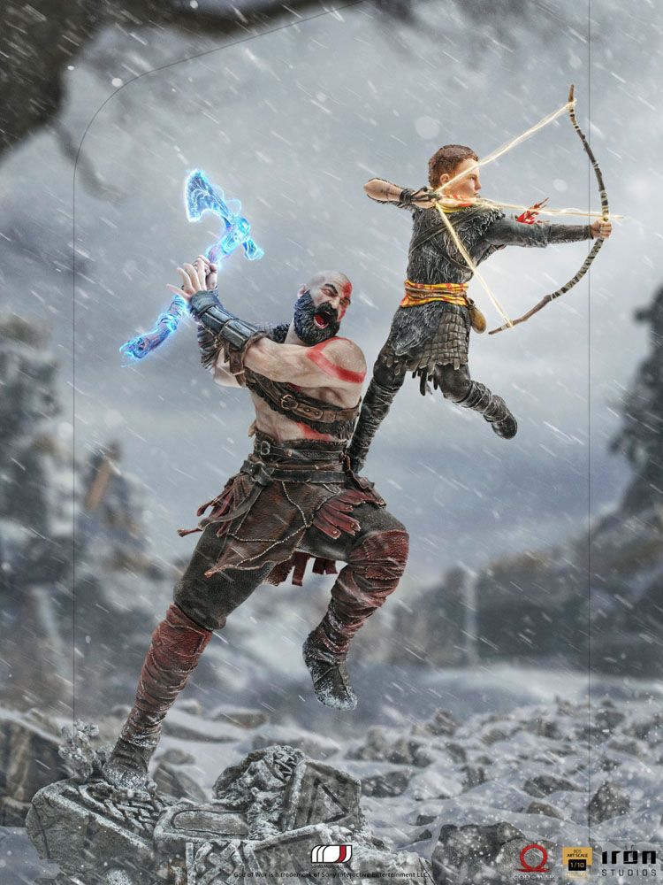 God of War: BDS Art Scale Statue 1/10 Kratos & Atreus 34 cm