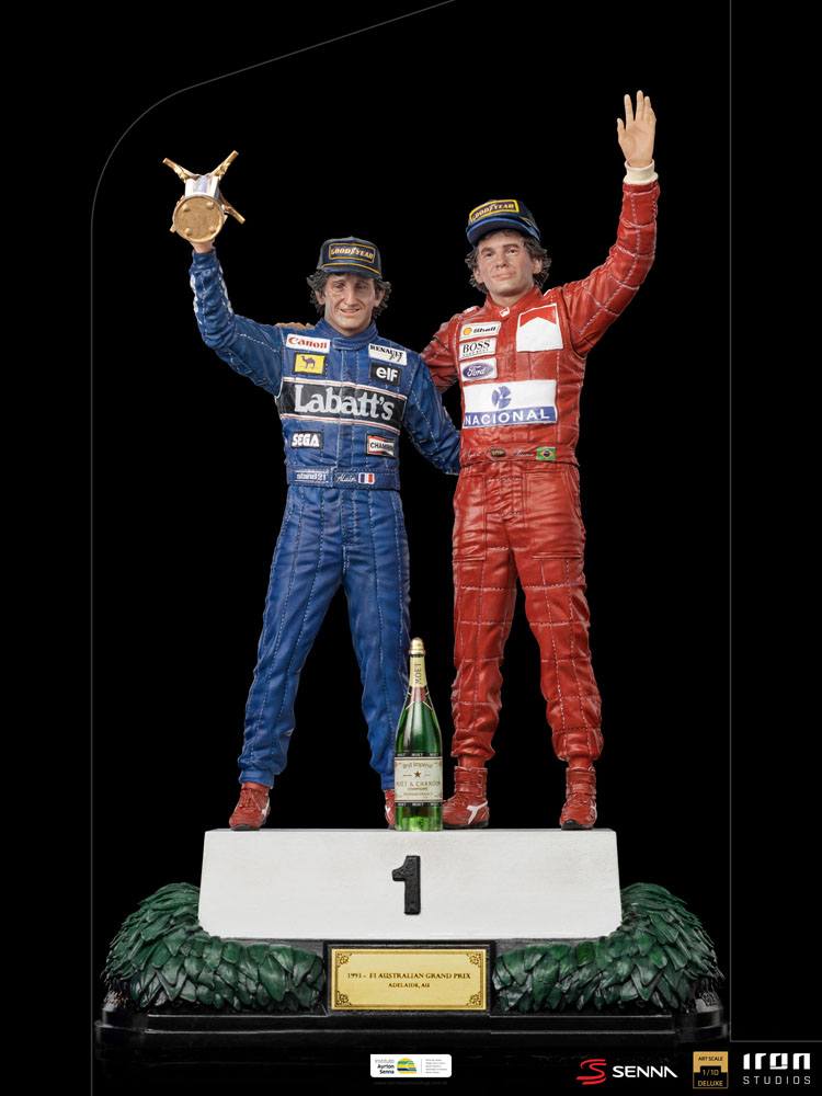 F1: Ayrton Senna Deluxe Art Scale Statue 1/10 Alain Prost & Ayrton Senna (The Last Podium 1993) 27 cm