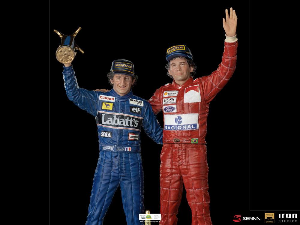 F1: Ayrton Senna Deluxe Art Scale Statue 1/10 Alain Prost & Ayrton Senna (The Last Podium 1993) 27 cm