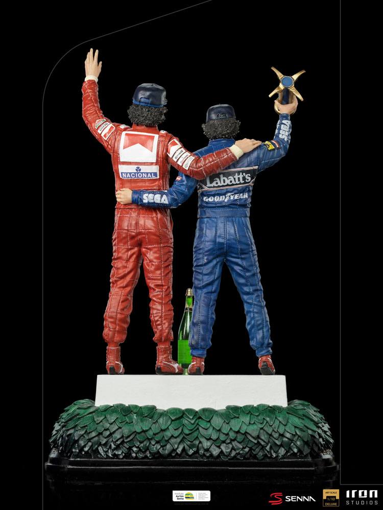 F1: Ayrton Senna Deluxe Art Scale Statue 1/10 Alain Prost & Ayrton Senna (The Last Podium 1993) 27 cm