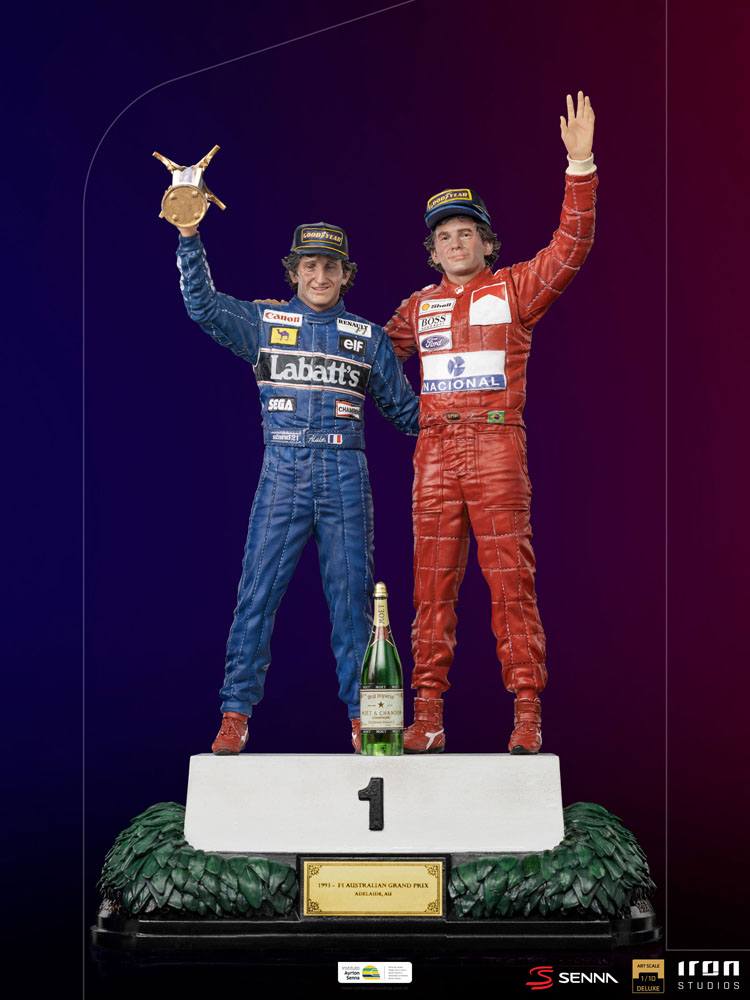 F1: Ayrton Senna Deluxe Art Scale Statue 1/10 Alain Prost & Ayrton Senna (The Last Podium 1993) 27 cm