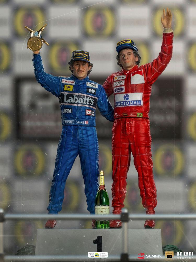 F1: Ayrton Senna Deluxe Art Scale Statue 1/10 Alain Prost & Ayrton Senna (The Last Podium 1993) 27 cm