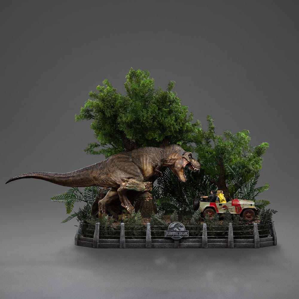 Jurassic Park: Demi Art Scale Statue 1/20 T-Rex Chase