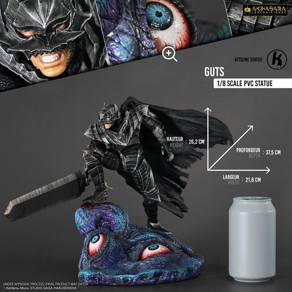 Berserk: Akihabara Legend Figure PVC Statue 1/8 Guts (Berserker Armor) 26 cm