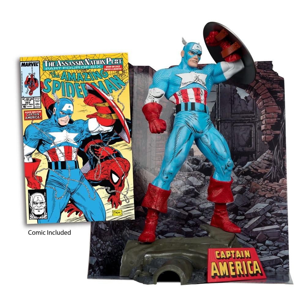 Statua in PVC Marvel 1/6 Capitan America (The Amazing Spider-Man #323) 28 cm