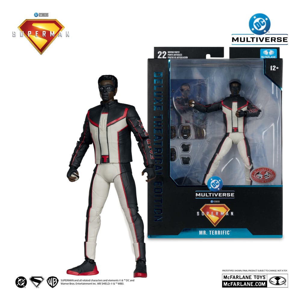 DC Comics: Superman 2025 Deluxe Theatrical Edition Action Figure Mr. Terrific Red Platinum Edition