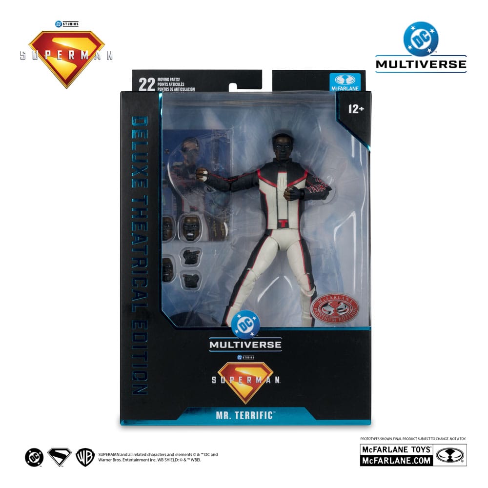 DC Comics: Superman 2025 Deluxe Theatrical Edition Action Figure Mr. Terrific Red Platinum Edition