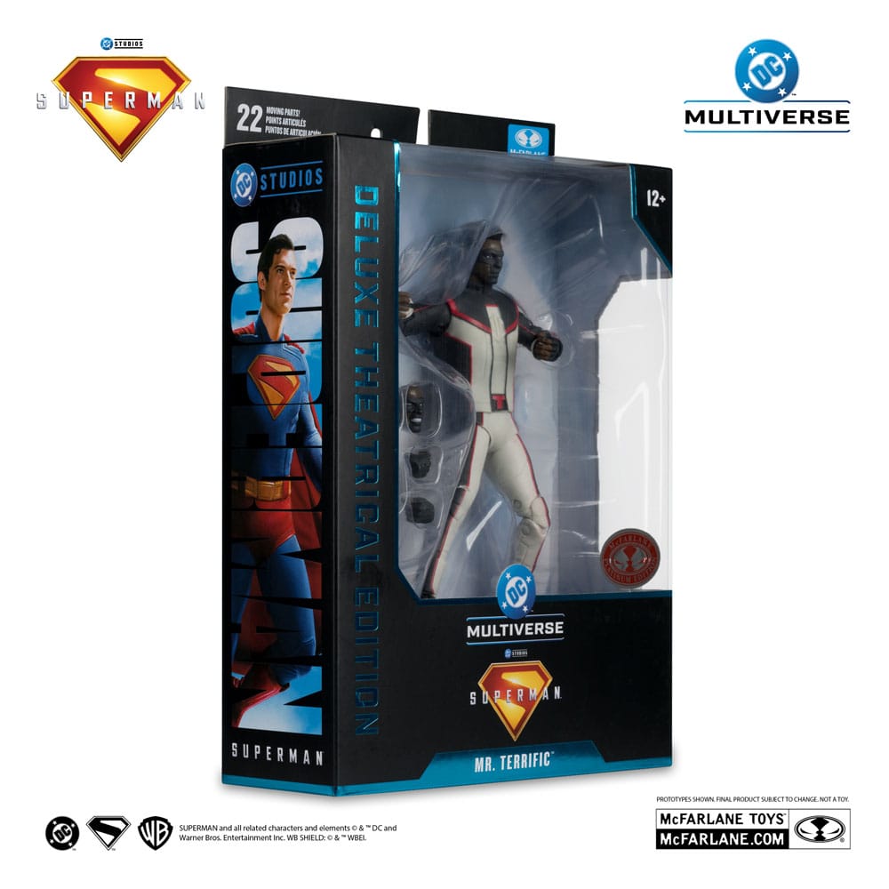 DC Comics: Superman 2025 Deluxe Theatrical Edition Action Figure Mr. Terrific Red Platinum Edition