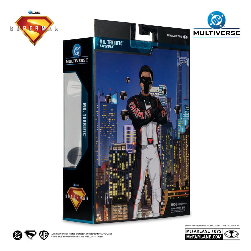 DC Comics: Superman 2025 Deluxe Theatrical Edition Action Figure Mr. Terrific Red Platinum Edition