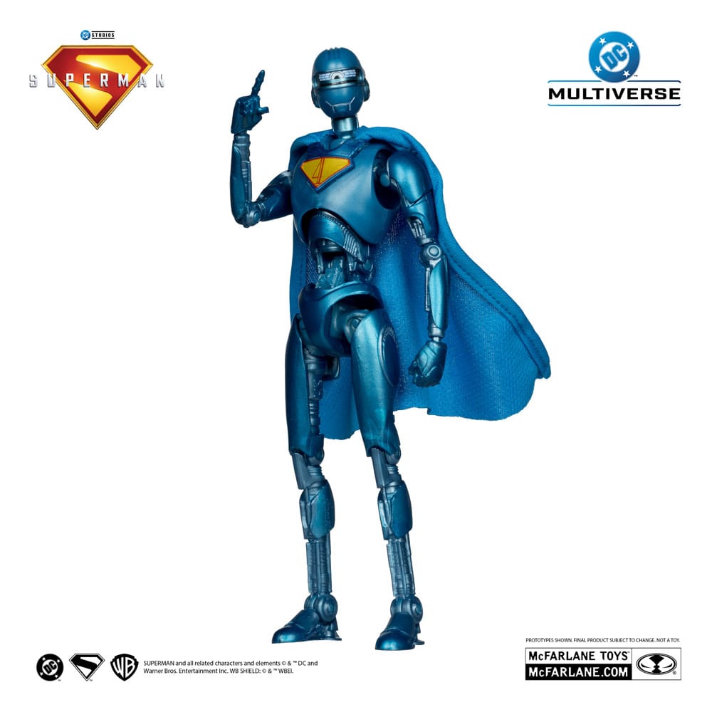 DC Comics: Superman 2025 Deluxe Action Figure Superman Robot Red Platinum