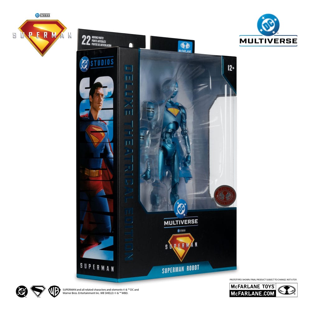 DC Comics: Superman 2025 Deluxe Action Figure Superman Robot Red Platinum