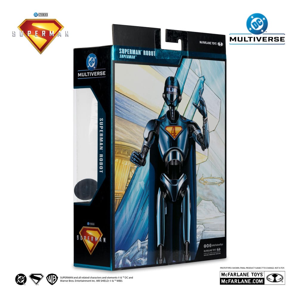DC Comics: Superman 2025 Deluxe Action Figure Superman Robot Red Platinum
