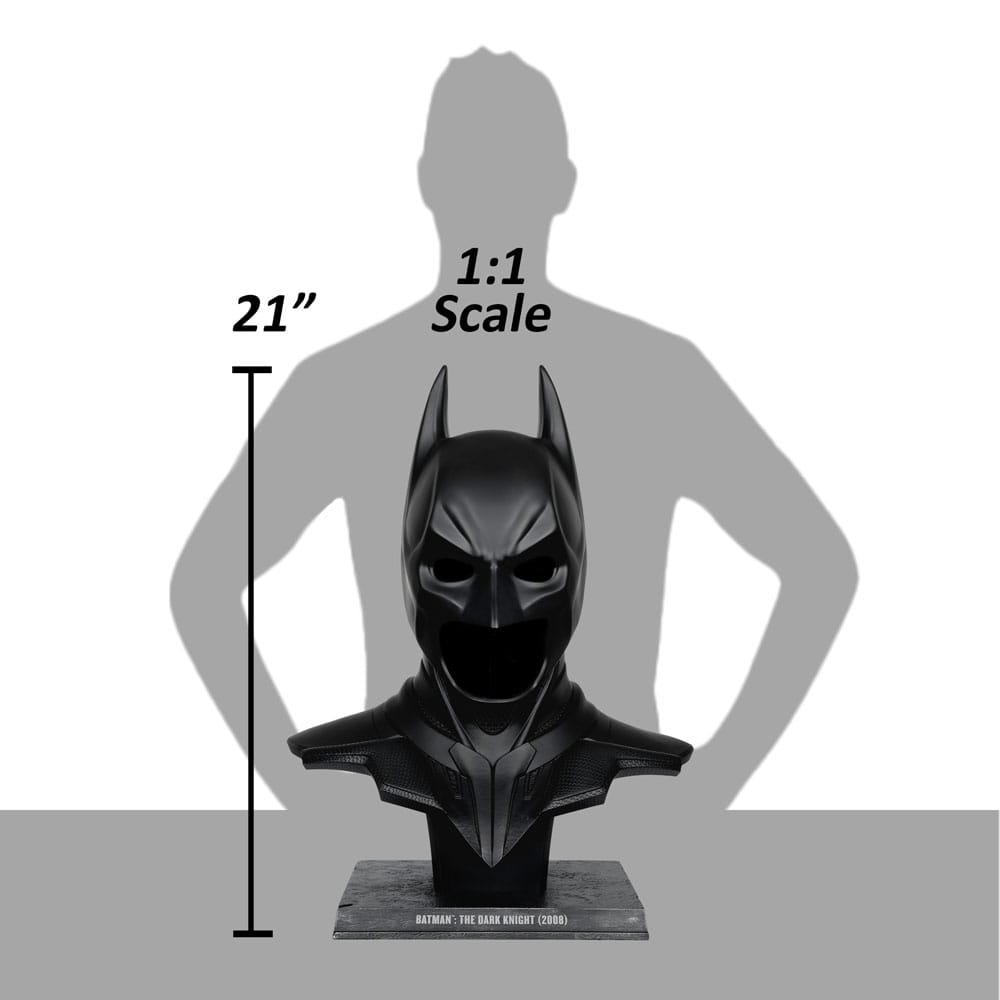 DC Comics: The Dark Knight Batman Bust 1:1 Replica Batman Cowl 54 cm