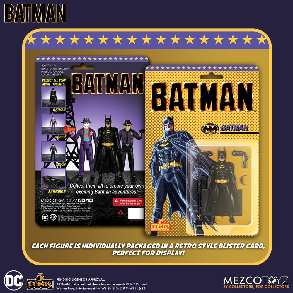 Batman (1989) 5 Points Action Figures 9 cm Assortment