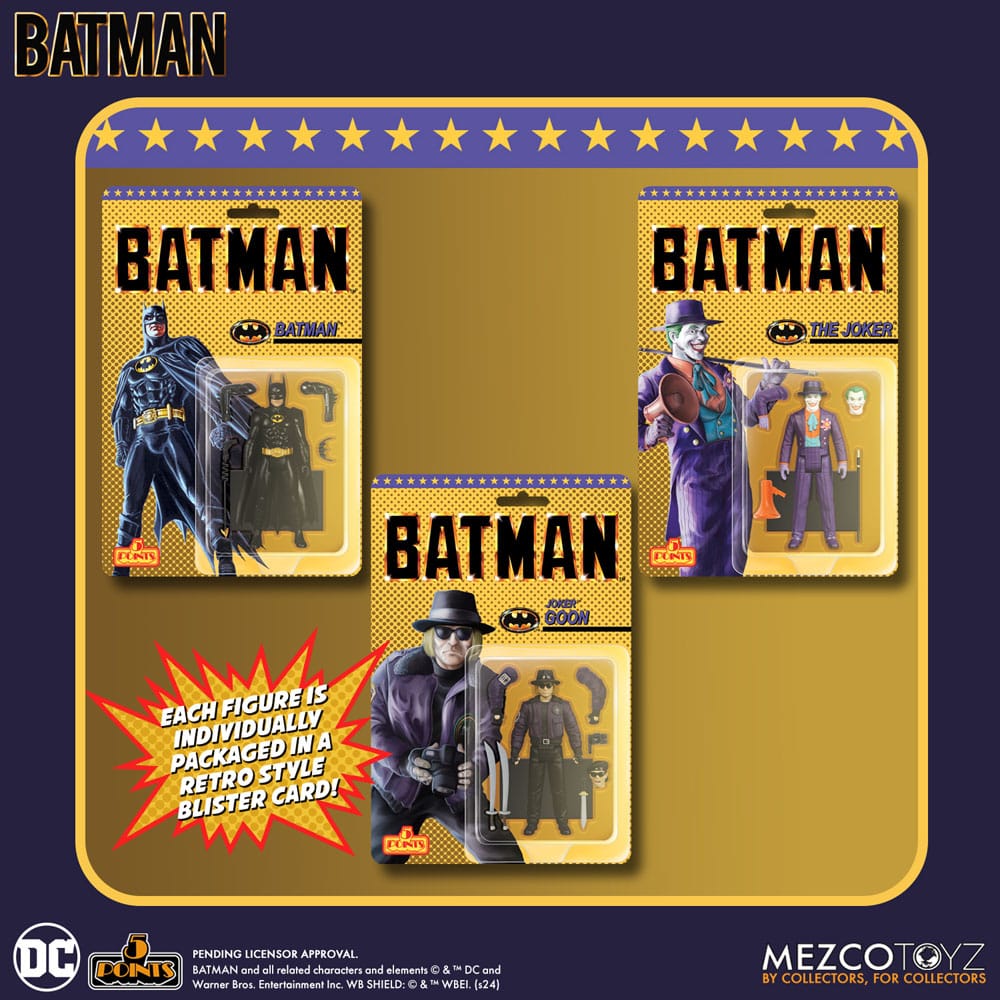 Batman (1989) 5 Points Action Figures 9 cm Assortment