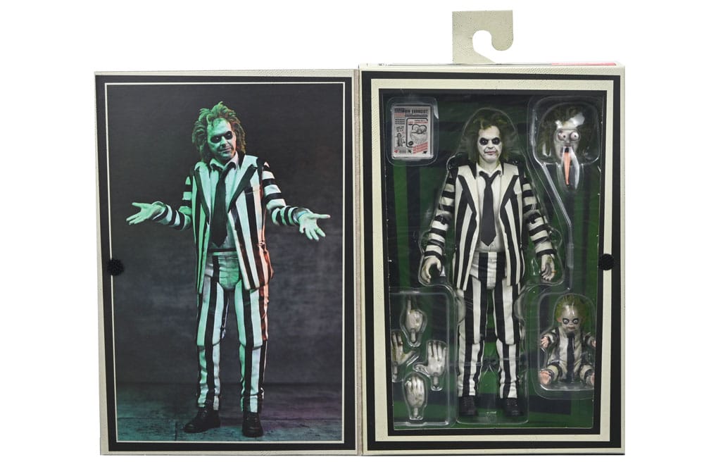 Beetlejuice Beetlejuice Action Figure 7 Scale Ultimate Striped Suit Beetlejuice 18 cm