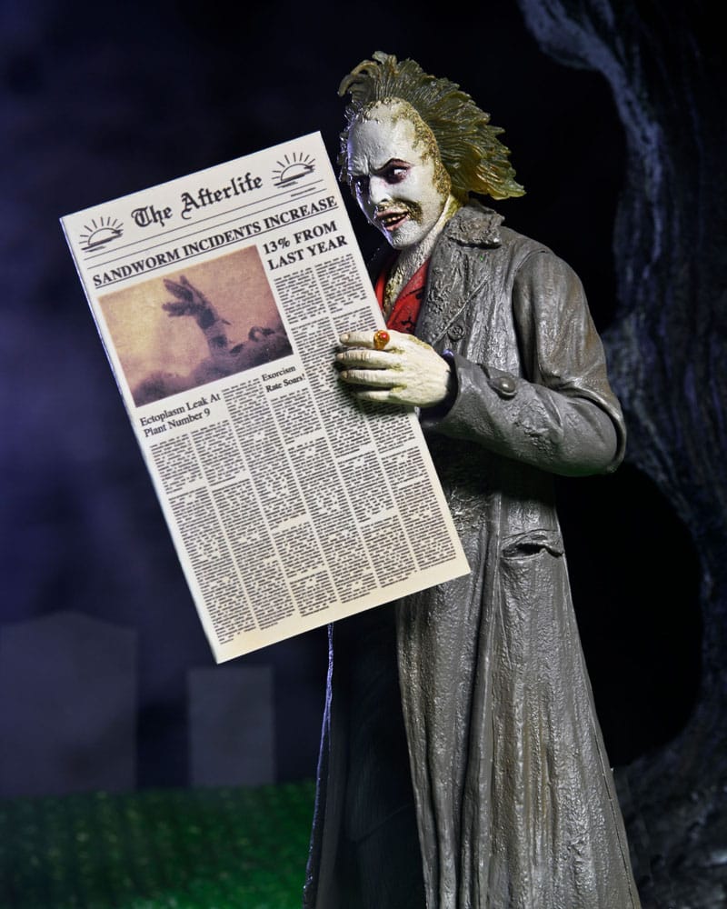 Beetlejuice: 1988 Ultimate Action Figure Beetlejuice: Tour Guide The Bio-Exorcist 18 cm