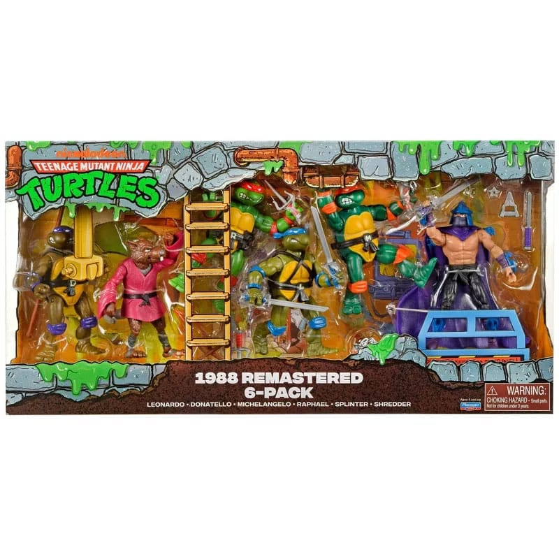 Teenage Mutant Ninja Turtles 6-Pack Action Figures 1988 Remastered Exclusive