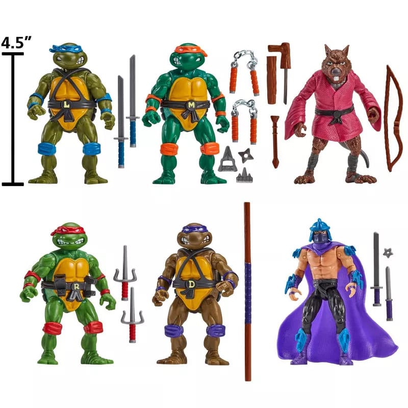 Teenage Mutant Ninja Turtles 6-Pack Action Figures 1988 Remastered Exclusive